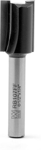 WEN RB107FF 1/2 in. Straight 2-Flute Carbide-Tipped Router Bit with 1/4 in. Shank and 3/4 in. Cutting Length in Saudi Arabia
