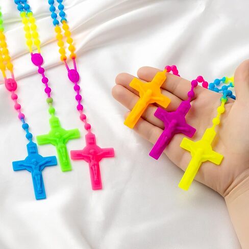 Rosary Beads Catholic - Confirmation Gifts for Teenage Girl, Colored Silicone Rosary Beads, Rosary for Kids, Soft and Safe Rosary Beads Catholic, Gifts for Girl in Kuwait