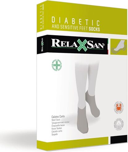 RELAXSAN 560S Diabetic No Show Socks for Men Women, Low Cut Socks, Breathable for Sensitive Feet, Cotton and Crabyon in Kuwait