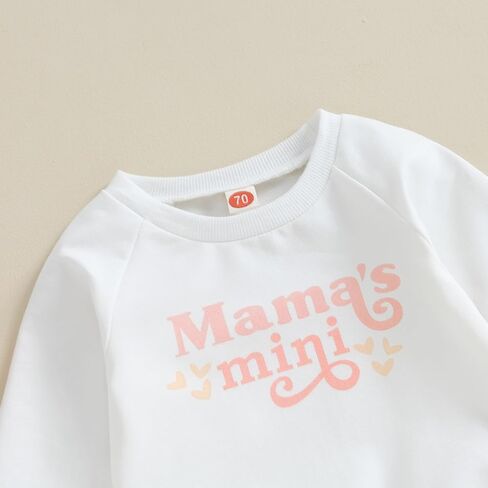 Infant Toddler Baby Girl Clothes Fall Winter Outfit Long Sleeve Crewneck Sweatshirt Top Casual Pants Set in Kuwait
