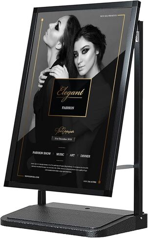 حامل عرض اللافتات الخارجية والداخلية مقاس 23.5 بوصة × 35.5 بوصة (لافتة خارجية جديدة) بقاعدة مملوءة بالماء in Kuwait