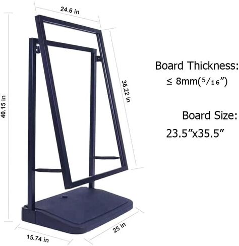حامل عرض اللافتات الخارجية والداخلية مقاس 23.5 بوصة × 35.5 بوصة (لافتة خارجية جديدة) بقاعدة مملوءة بالماء in Kuwait