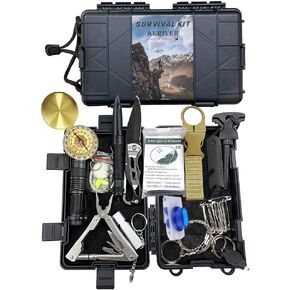 مجموعة النجاة 63 في 1، مجموعة الإسعافات الأولية، معدات النجاة، هدايا أدوات النجاة للرجال والأب والزوج، أدوات رائعة لتخزين المواد للعائلات والمشي لمسافات طويلة والتخييم in Kuwait