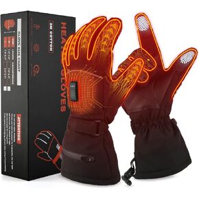 BECDXPal Electric Battery Heated Gloves, Adjustable Electric Heated Ski Gloves, Battery Powered Hand Warmer Glove Liners, Screen Tough, windproof, Temperature-Adjustable, for Climbing, Hiking, Cycling in Kuwait