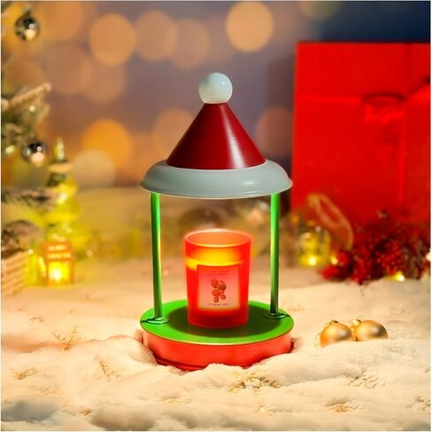 JAMZEL Christmas Candle Warmer Lamp with Timer,Dimmable Electric Candle Lamps Warmer,Home Decor Metal Candle Melter as Christmas Gift for Women,Compatible with Small & Large Jar Candle,2 Bulbs in Kuwait