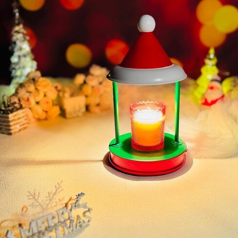 JAMZEL Christmas Candle Warmer Lamp with Timer,Dimmable Electric Candle Lamps Warmer,Home Decor Metal Candle Melter as Christmas Gift for Women,Compatible with Small & Large Jar Candle,2 Bulbs in Kuwait