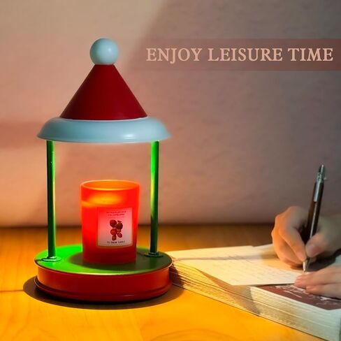 JAMZEL Christmas Candle Warmer Lamp with Timer,Dimmable Electric Candle Lamps Warmer,Home Decor Metal Candle Melter as Christmas Gift for Women,Compatible with Small & Large Jar Candle,2 Bulbs in Kuwait