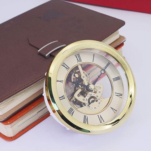 إدراجات ساعة ديويش، إدراجات ساعة هيكل عظمي شفافة، ساعة طاولة كوارتز مجوفة، إصلاح الساعة أو DIY in Kuwait