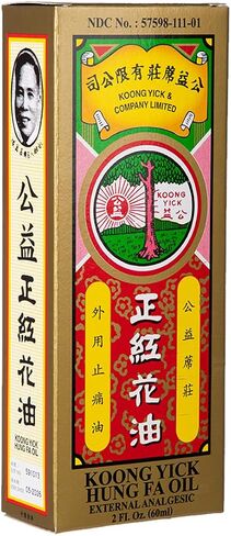 Hung FA Red Flower External Analgesic Oil, Simple Backache Arthritis Strains Bruises Sprain, Authentic US Import (One Pack) in Saudi Arabia