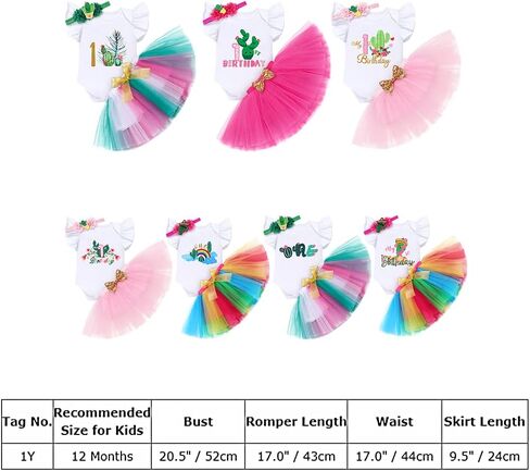 IDOPIP Cactus First Birthday Outfit Girl Baby Cactus One Romper Tutu Skirt Headband Clothes Set for Cake Smash Photo Prop in Saudi Arabia