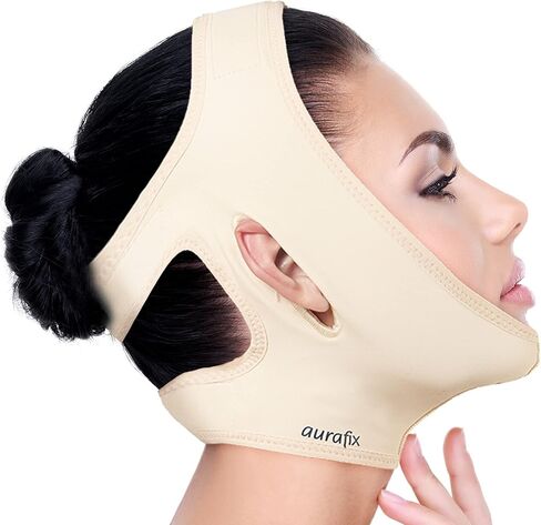Neck Chin Compression Garment Strap Bandage, Face Slimmer, Double Chin Wrap (S) in Kuwait