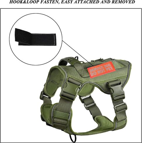 Harsgs 2PCS عاكسة اسأل إلى بقع الحيوانات الأليفة، بقع الكلب العاكسة هوك وحلقة ربط لطوق تسخير سترة الكلب. in Kuwait