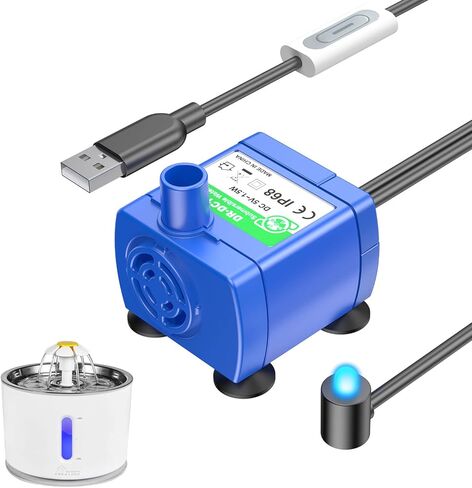 وندر كريتشر مضخة نافورة مياه للقطط مصنوعة من الستانلس ستيل مع موزع مياه للكلاب والقطط in Kuwait