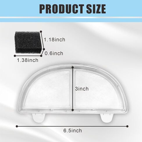 XFVFXZZ 3 قطع مع مرشحات نافورة Homerunpet، فلتر نافورة مياه للقطط يزيل الروائح، مناسب لاستبدال فلتر نافورة القطط WF20/CF20 (3 مرشحات + 3 إسفنجات) in Kuwait