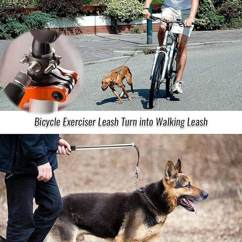ديياس زمام دراجة للكلاب، سلسلة تمرين دراجة الكلاب، احدث طرازات مدمجة عازلة زنبركية لركوب الدراجة، تحكم حر من الكلاب الصغيرة الى الكبيرة in Kuwait