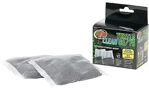 6-Count Zoo Med Turtle Clean 50/75 Activated Carbon Inserts (3 Packages with 2 Carbon Inserts Each) in Saudi Arabia