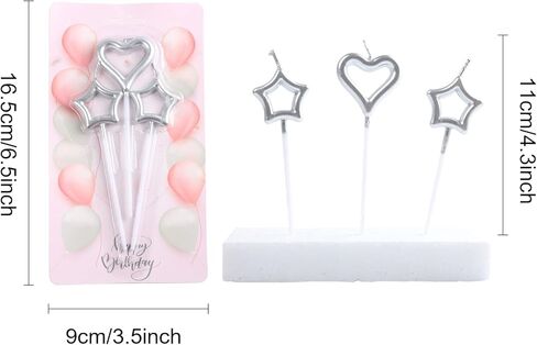 مجموعة شموع كعكة عيد الميلاد على شكل قلب ونجمة من بوكين، تتضمن 6 شموع عيد ميلاد و3 شموع عيد ميلاد على شكل قلب، وزينة شمعة لعيد الميلاد والذكرى السنوية وعيد الحب وما إلى ذلك in Kuwait