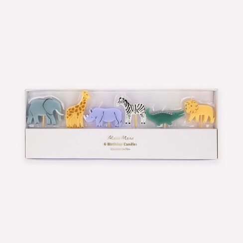 Meri Meri Jungle Animal Candles (Pack of 6) in Saudi Arabia