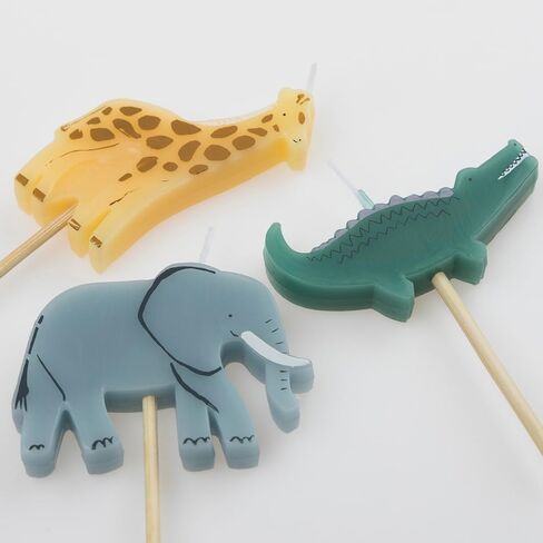 Meri Meri Jungle Animal Candles (Pack of 6) in Saudi Arabia