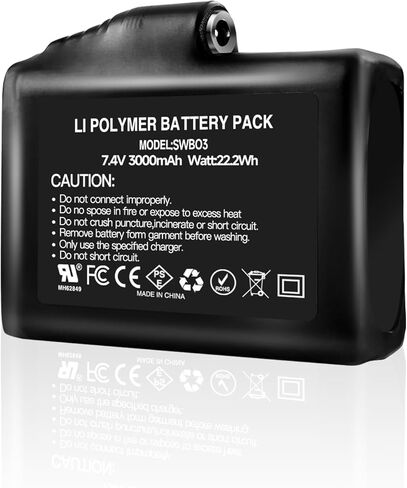 قفازات حرارية داخلية جوارب فيست قابلة لاعادة الشحن بطارية ليثيوم ايون 7.4 فولت 3000mAh in Kuwait