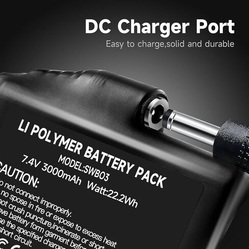 قفازات حرارية داخلية جوارب فيست قابلة لاعادة الشحن بطارية ليثيوم ايون 7.4 فولت 3000mAh in Kuwait