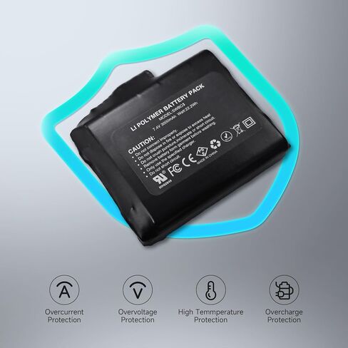 قفازات حرارية داخلية جوارب فيست قابلة لاعادة الشحن بطارية ليثيوم ايون 7.4 فولت 3000mAh in Kuwait