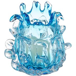 Aqua Blue Glass Candleholder in Saudi Arabia