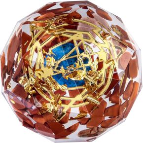 Amogeeli Star of David Symbol Orgone Crystal Decor, Energy Orgonite Palm Pocket Stone, Blue Apatite