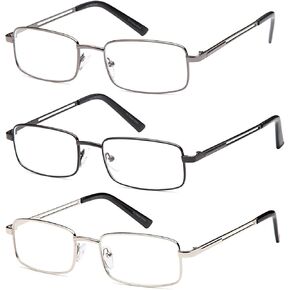 GAMMA RAY OPTICS Reading Glasses 3X Stainless Flex Readers in Kuwait