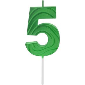 2.76inch terraced fields shape number 1 green candles, green 1 candles/cake toppers for birthday, wedding, baby shower, anniversary decorating and celebrating for adults/kids party(green 1)