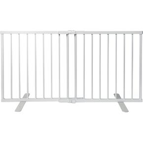 Cardinal Gates Metal Step Over Freestanding Pet Gate 24"-41.25" (Black)