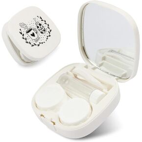 سيهوو صندوق سفر ملون للعدسات اللاصقة مع حافظة، زجاجة محلول، ملاقط، عصا، جيد للسفر، المنزل، في الهواء الطلق، مجموعة تخزين العدسات اللاصقة الصغيرة in Kuwait