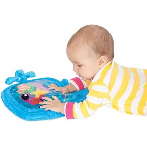 Infantino Jumbo Pat & Play Water Mat, Sea-Themed Mess-Free Water Play for Babies, Supports Tummy Time and Motor Skills Development, Multicolor, 3M+ in Kuwait