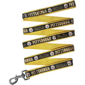 NFL PET Leash Pittsburgh Steelers Dog Leash, Large Football Team Leash for Dogs & Cats. A Shiny & Colorful Cat Leash & Dog Leash Licensed by The NFL
