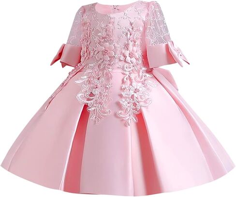 RUYUYIRU Baby Girls Sequin One Shoulder Dress Toddler Tutu Tulle Princess Pearl Sleeveless Party Dresses with Headwear in Saudi Arabia
