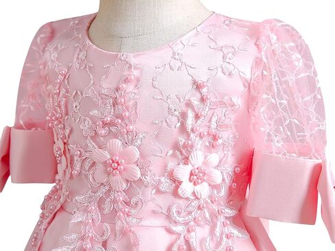 RUYUYIRU Baby Girls Sequin One Shoulder Dress Toddler Tutu Tulle Princess Pearl Sleeveless Party Dresses with Headwear in Saudi Arabia