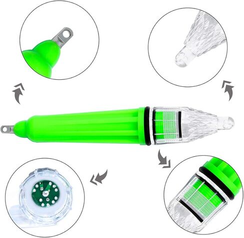 Underwater Light Deep Drop Fishing Light Waterproof Flashing Attractive Light Fishing Lamp Bait Lure Tools Fishing Equipment 5 Colors in Saudi Arabia