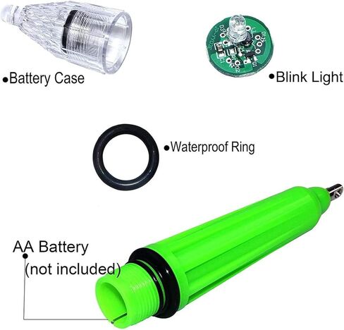 Underwater Light Deep Drop Fishing Light Waterproof Flashing Attractive Light Fishing Lamp Bait Lure Tools Fishing Equipment 5 Colors in Saudi Arabia