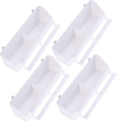 Wpmlady Bird Parrot Feeding Cups, Bird Cage Food Cup, Bird Cage Feeder, Bird Feeding Cups, Bird Bowls for Cage, Plastic Hanging Cups for Small Birds Pigeons Parakeet 4-Pack in Kuwait