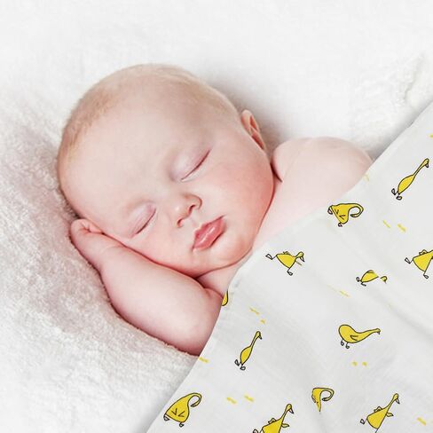 Yanwenx 2 قطعة منشفة أطفال من الموسلين، مناشف حمام كبيرة للأطفال، مناشف أطفال من القطن الناعم، دافئة وماصة، منشفة من القطن الطبيعي، منشفة حمام للأطفال الصغار، بطانية ملفوفة للأولاد والبنات والأطفال in Kuwait