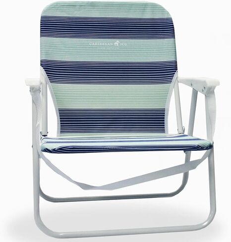 Caribbean Joe Folding Beach Chair, 1 Position Lightweight and Portable Foldable Outdoor Camping Chair with Carry Strap in Kuwait