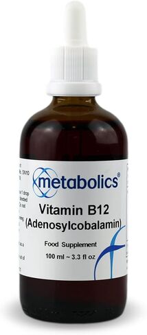 Vitamin B12 Liquid | Pure Adenosylcobalamin Supplement | for Normal Brain Function | Made in The UK in Kuwait