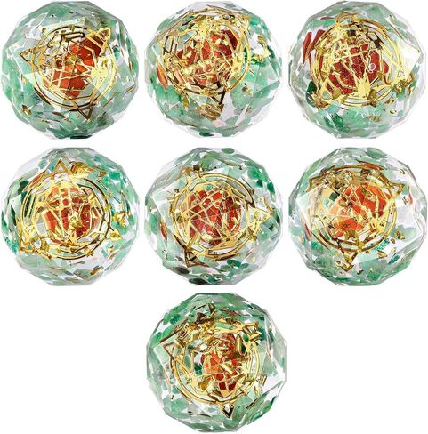 Amogeeli نجمة داود رمز Orgone ديكور كريستالي، حجر جيب النخيل أورجونيت الطاقة، الأباتيت الأزرق in Kuwait