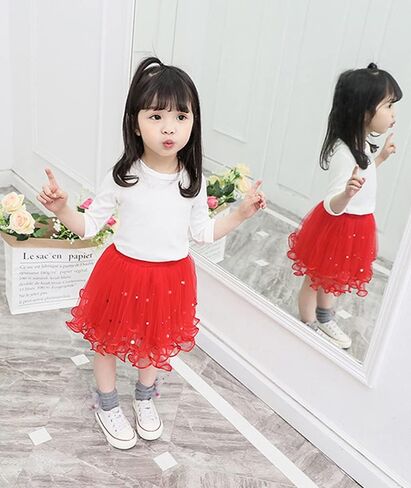 Urtrend Little Girl's Tutu Skirt Baby Toddler Kids Summer Party Casual Dresses in Kuwait