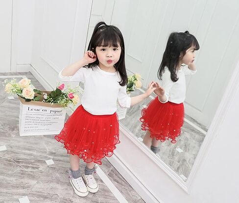 Urtrend Little Girl's Tutu Skirt Baby Toddler Kids Summer Party Casual Dresses in Kuwait