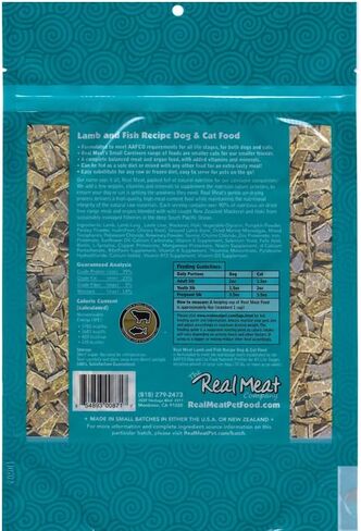 Real Meat Air Dried Cat Food & Dog Food w/Real Beef - 14oz of USA-Crafted Grain-Free Dry Dog & Cat Food Sourced from Hormone-Free, Free-Range, Grass-Fed Beef - All Natural, High Protein Pet Food in Kuwait