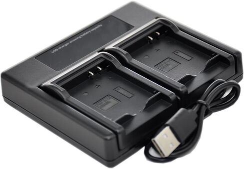 BP-727 Battery Charger USB Dual for BP727 BP-709 BP-718 BP-745 LEGRIA VIXIA iVIS HF M506 M52 M56 M60 R306 R36 R37 R38 R406 R46 R48 R47 R506 R56 R57 in Saudi Arabia
