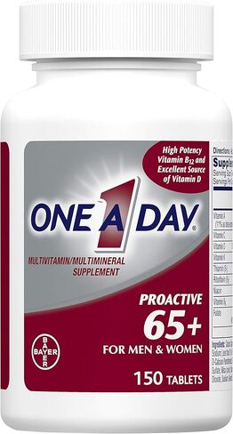 فيتامينات One-A-Day Proactive 65 Plus المتعددة للرجال والنساء، 150 عددًا (عبوة من قطعتين) in Kuwait