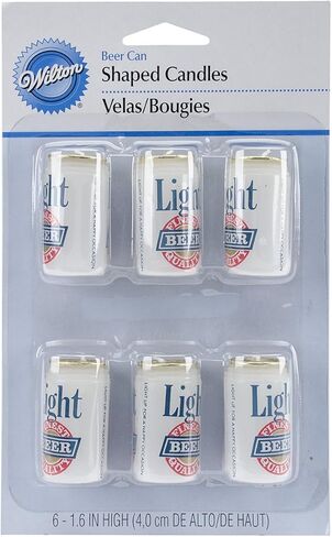 شموع وديكورات الكيك من ويلتون W9326، 1.6 بوصة، بيرة خفيفة، 6/عبوة in Kuwait