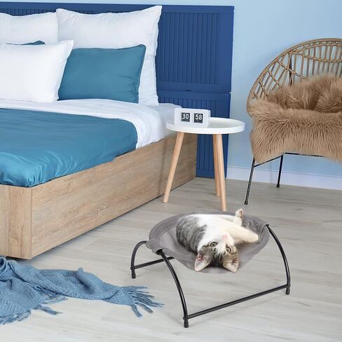 SEHERTIWY Cat Bed, Cat Hammock - Elevate Detachable Dog Sleeping Bed, Breathable Hammock Cot, Easy Assembly Washable Pet Supplies for Kitty Puppy Indoor & Outdoor in Kuwait